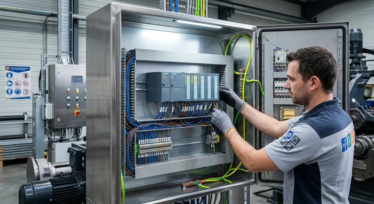 سیم‌کشی PLC در صنعت: اصول ایمنی و استانداردهای IEC